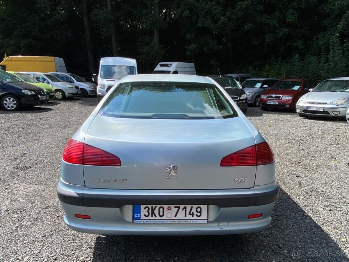 Peugeot 607 2.2 HDI 98kW digitální klima JBL kůže 2001 - 9