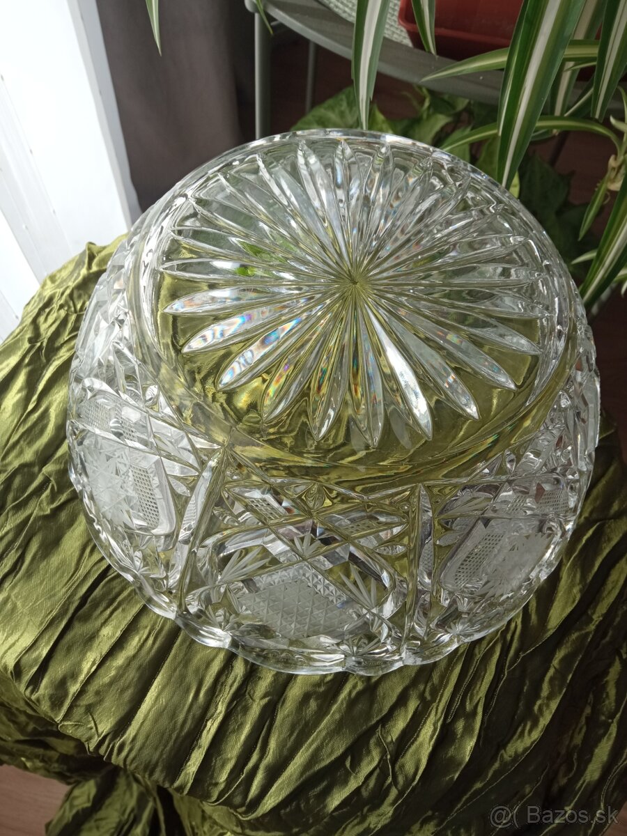 Krištáľová misa 1970, Bohemia crystal - 9