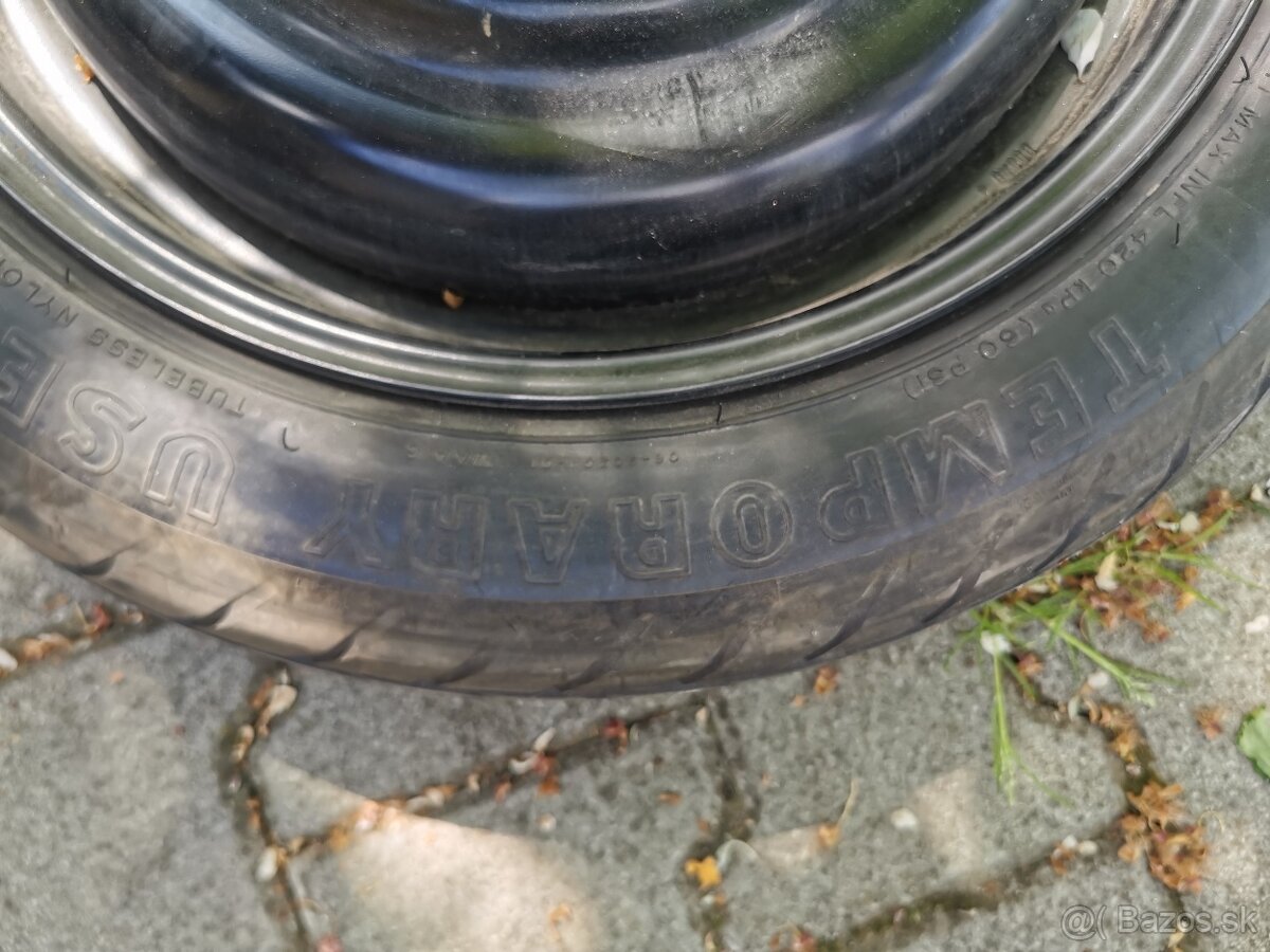 Dojazdová rezerva, rezervné koleso 125/70 D15, Toyota Yaris - 9