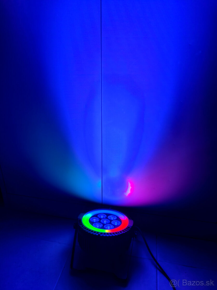 LED PAR Light 7x12W RGBW + Kruh - 9