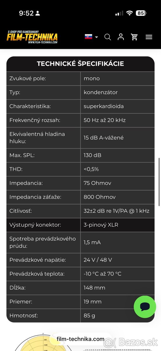 2ks Smerový mikrofón DEITY S-Mic 2s - 9
