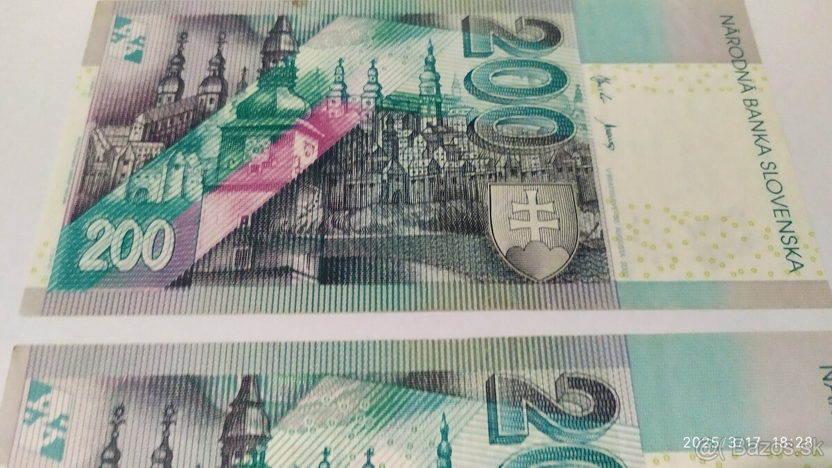 Bankovky 200Sk s. E 2002 - 9