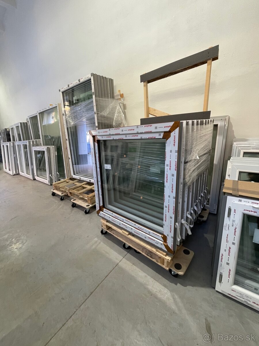 Plastové okná zlatý dub/biela, nové - 9