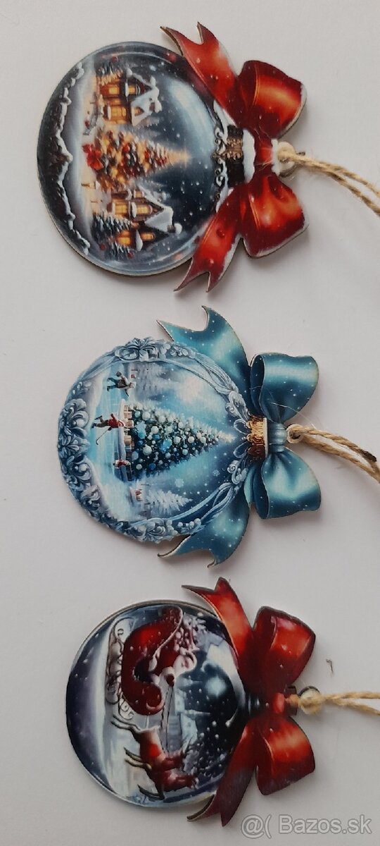 Vianočné drevené ozdoby - 9