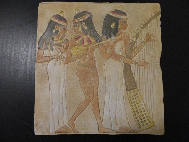 Dekorácie - Egyptský papyrus + nástenné dosky - 9