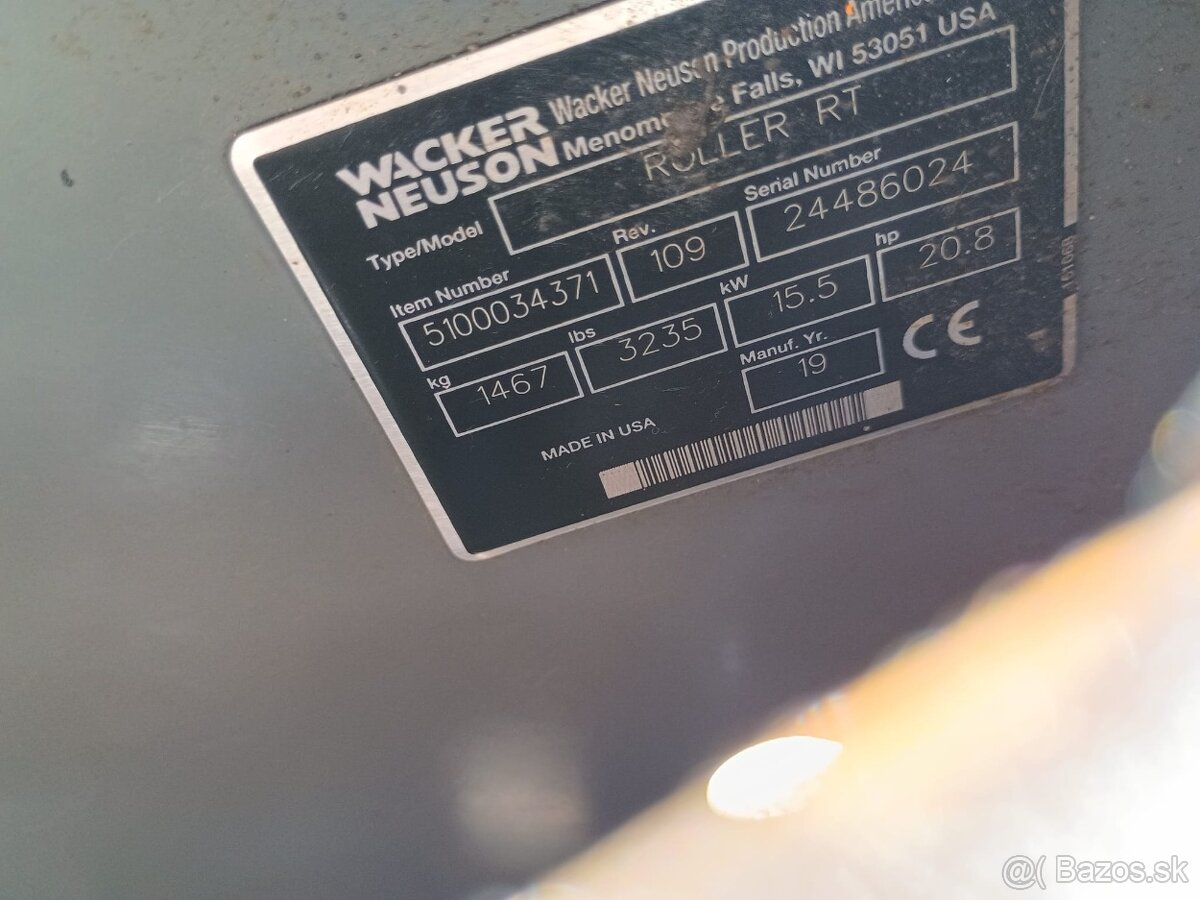 Ježkový valec Wacker Neuson RTX83SC3, RT82 Bomag - 9