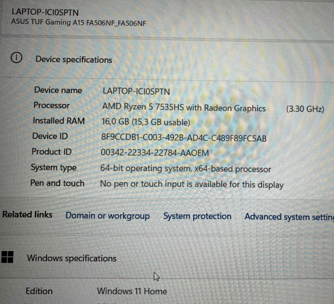Asus TUF Gaming A15 v záruke - 9