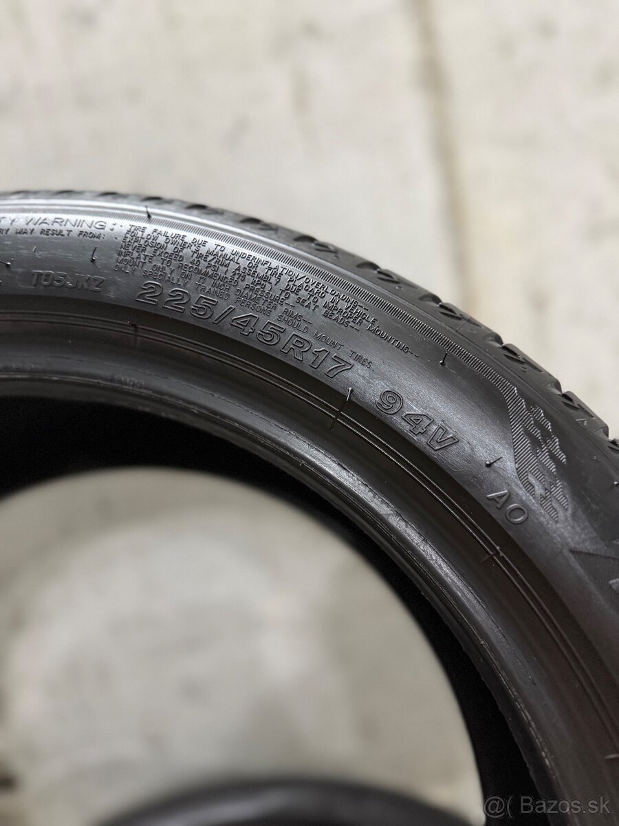 Letné pneumatiky 225/45/17 Bridgestone Turanza T005 - 9