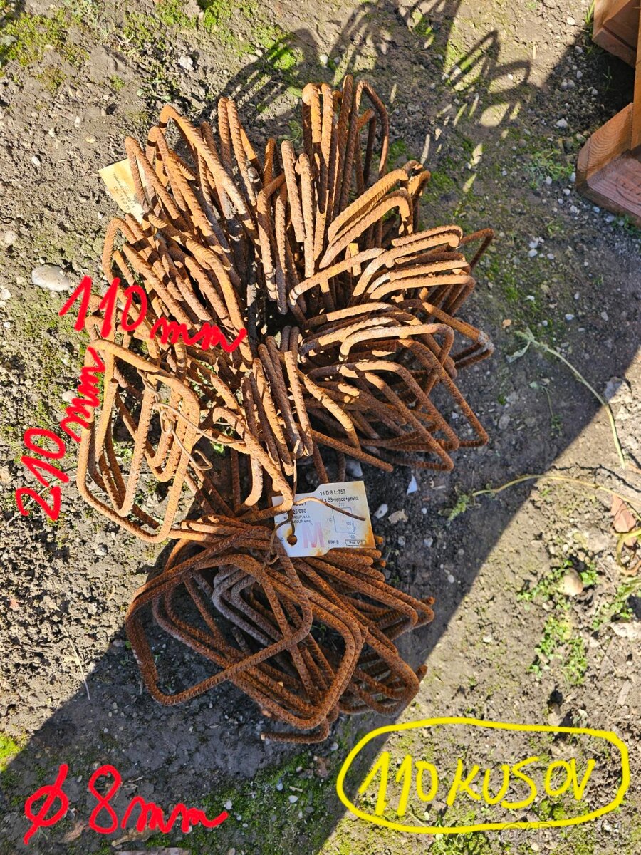 Predám betonársku oceľ-roxory a strmene - 9