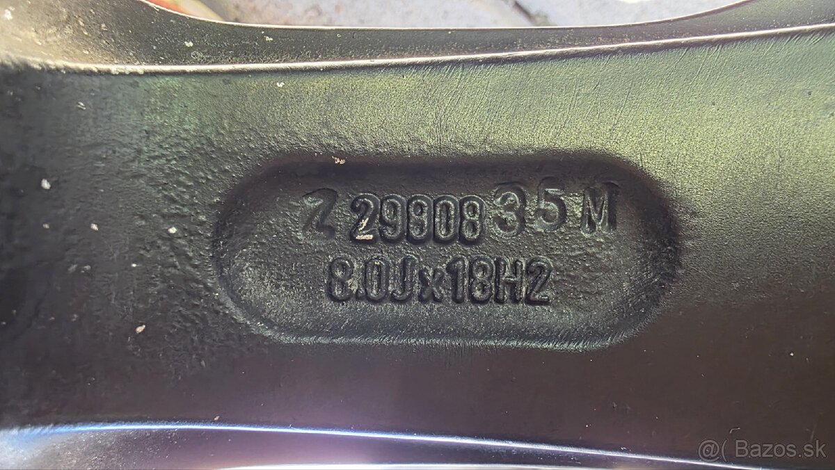 Elektrony 5x100 R18 8J continental 225/40 - 9