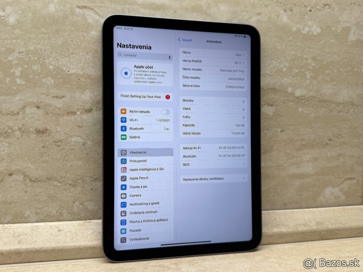 Apple iPad mini 7 Wi-Fi 128GB Space Grey - 9