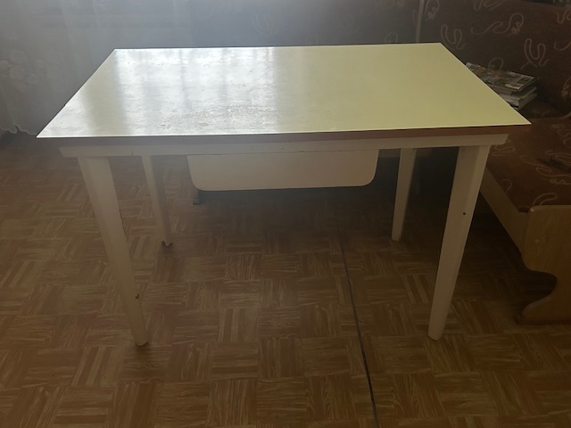 Predám stolík so šuflíkom - retro - 9