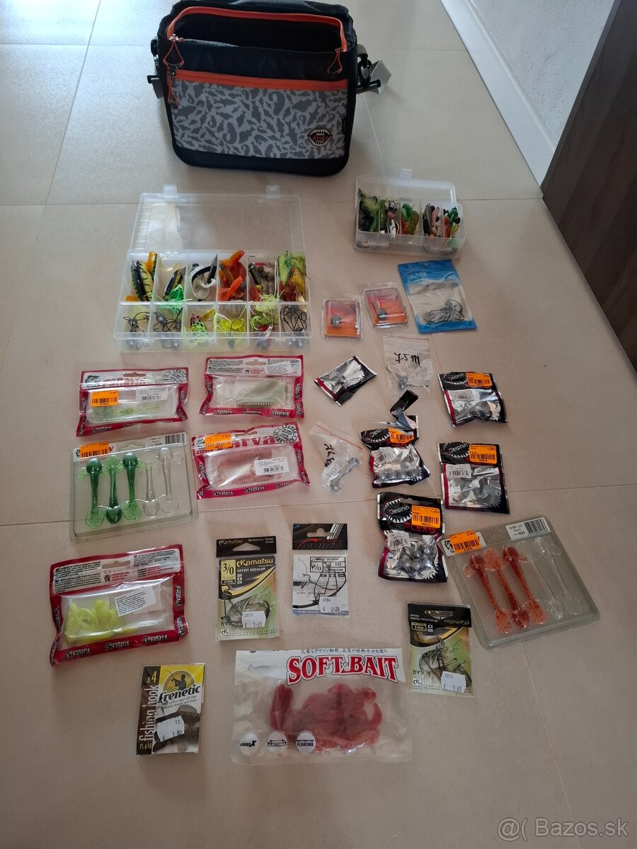 Prívlačové prúty + navijaky + taška - 9