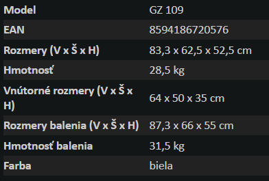 Mraznička Guzzanti GZ-109 100 litrová - 9
