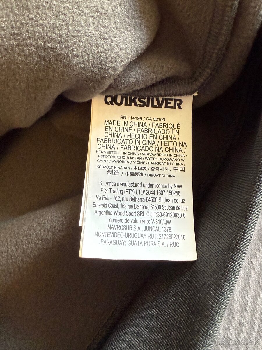 Mikina Quiksilver size S pojde na M - 9