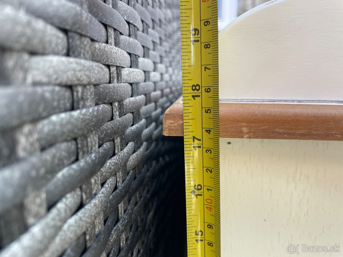 Botník vintage, lavica so zásuvkami - 9