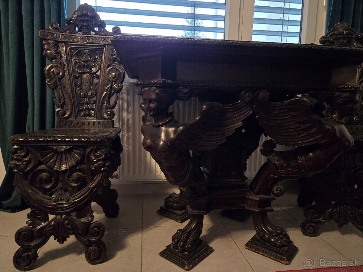 Monumentálna historická jedálenská zostava - 9