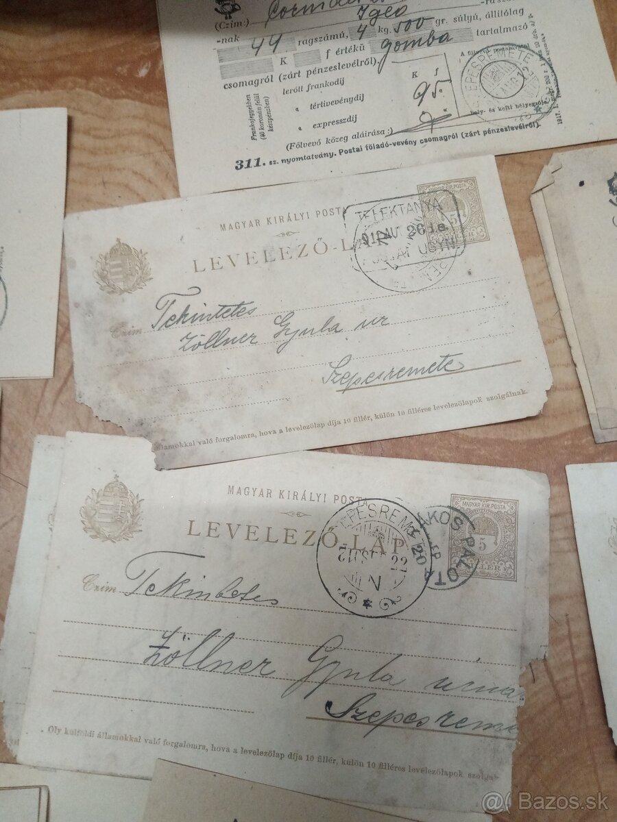 Maďar.kralovska pošta tiskopis - 9