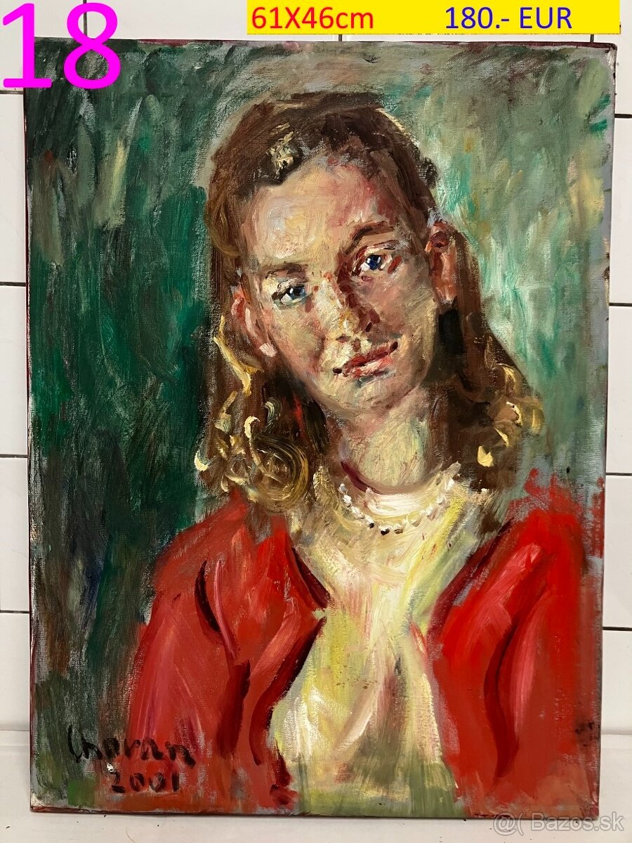 Obrazy olejomaľby rôzne tematiky viac kusov - 9