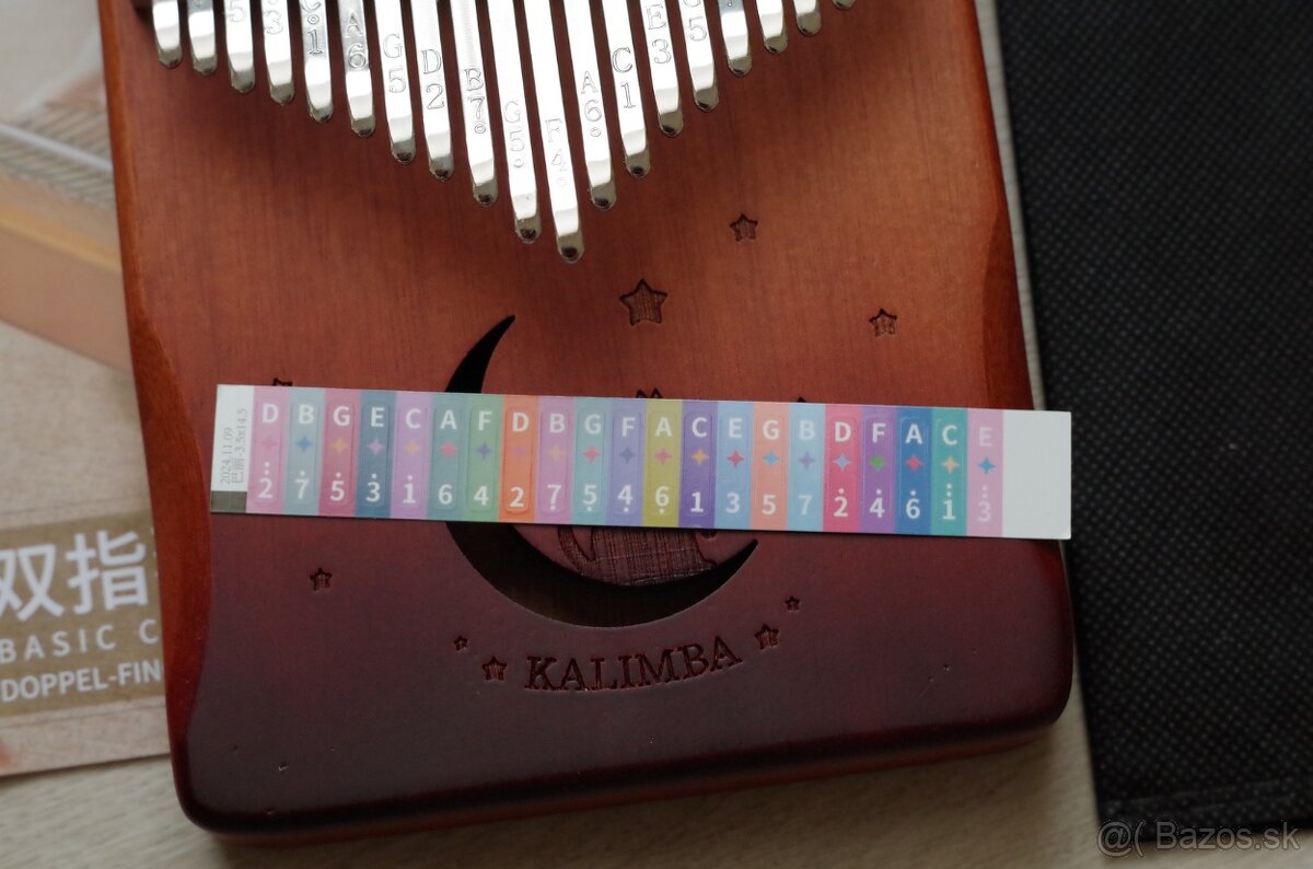 Kalimba 21 tónová s rezonančným otvorom - 9