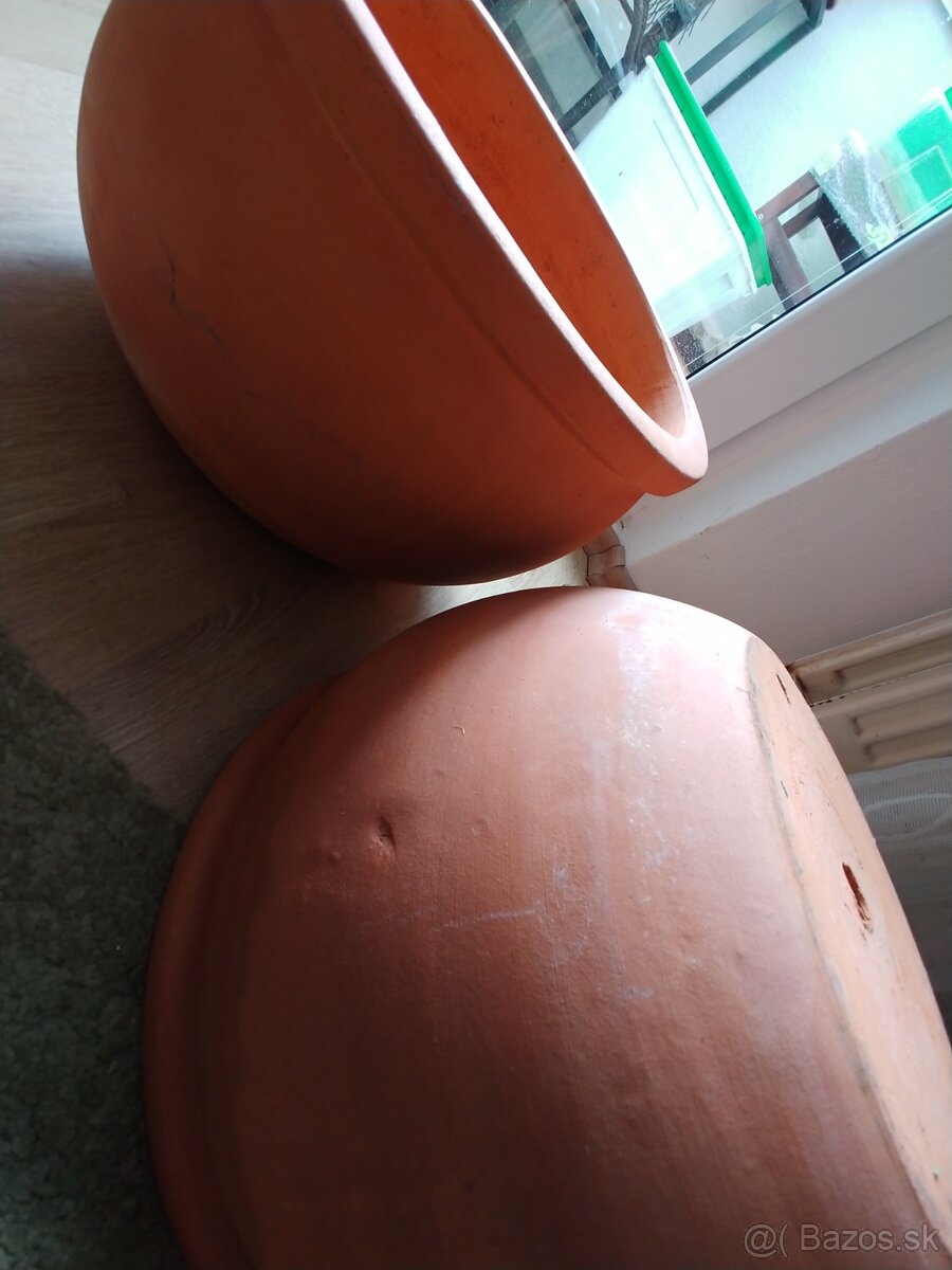 Tazke exterierove kvetinace, svetla terakota - 9