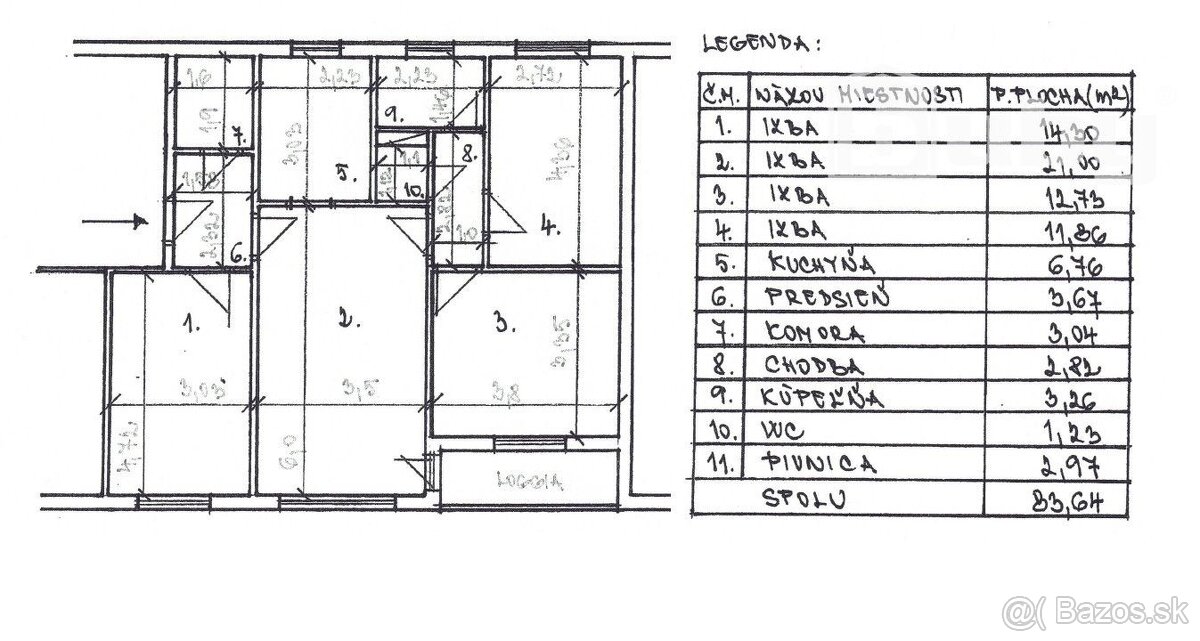 Na predaj 4-izbový byt po kompletnej rekonštrukcii, Martin - - 9