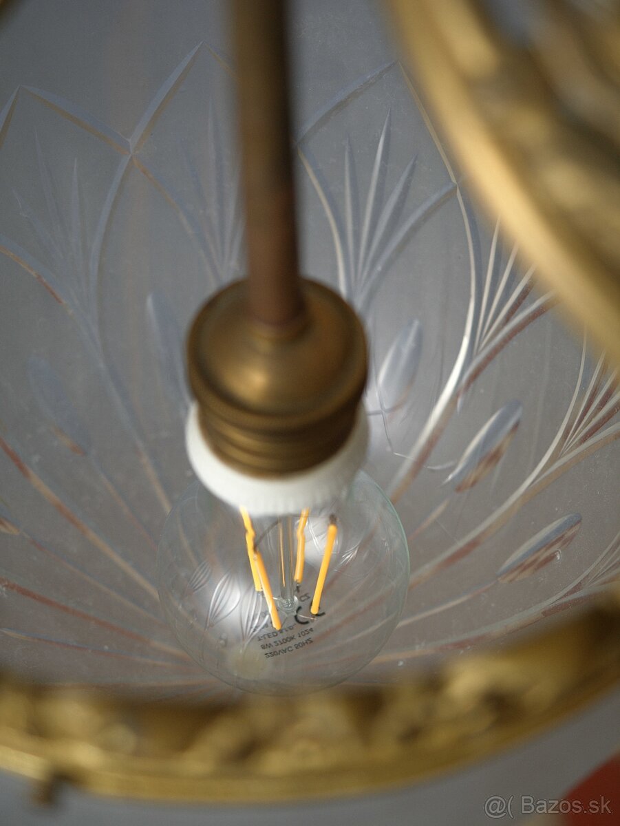 Starožitný secesný luster - 9