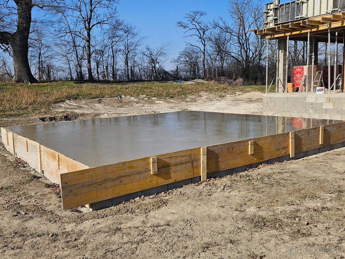 Základy,základové dosky BA,SC,PK a okolie - 9