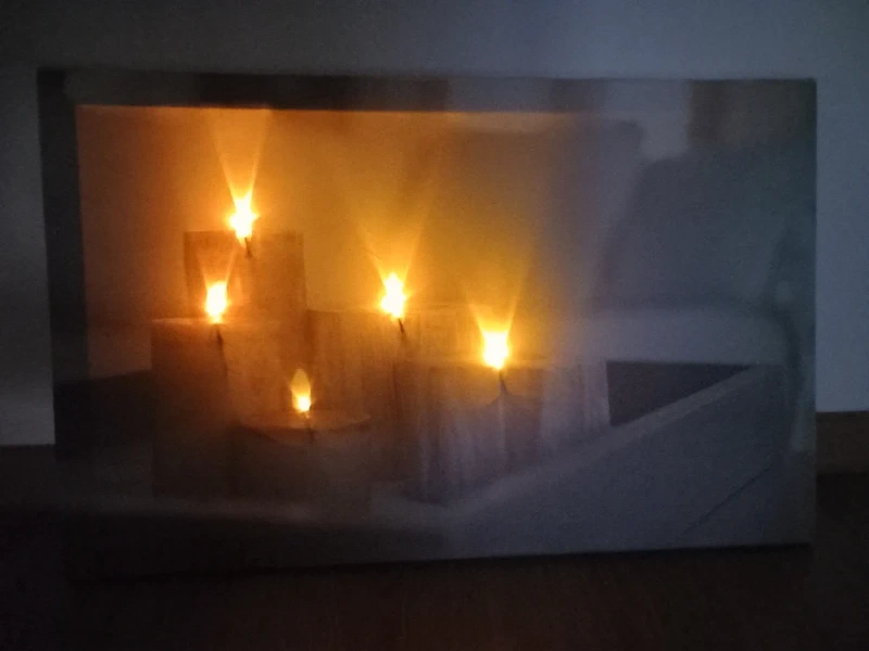 Starší svietiaci led obraz 55x35x2 cm - 9