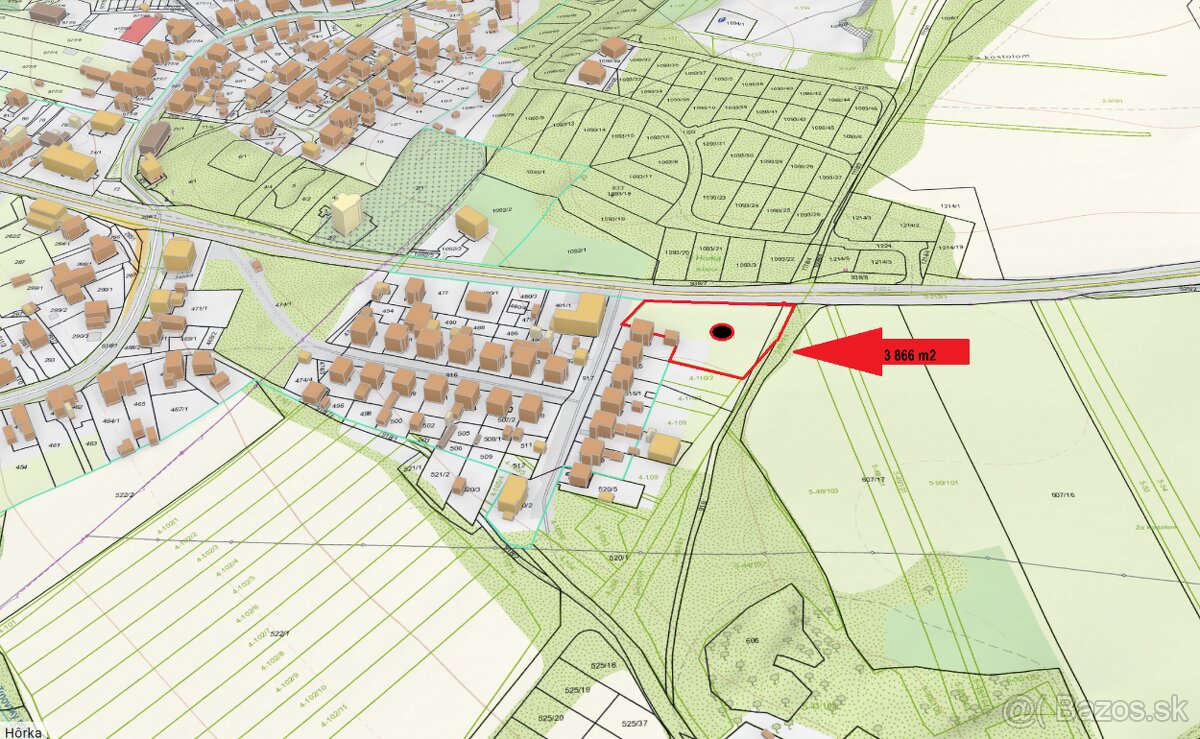 NA PREDAJ stavebný pozemok Hôrka - 9