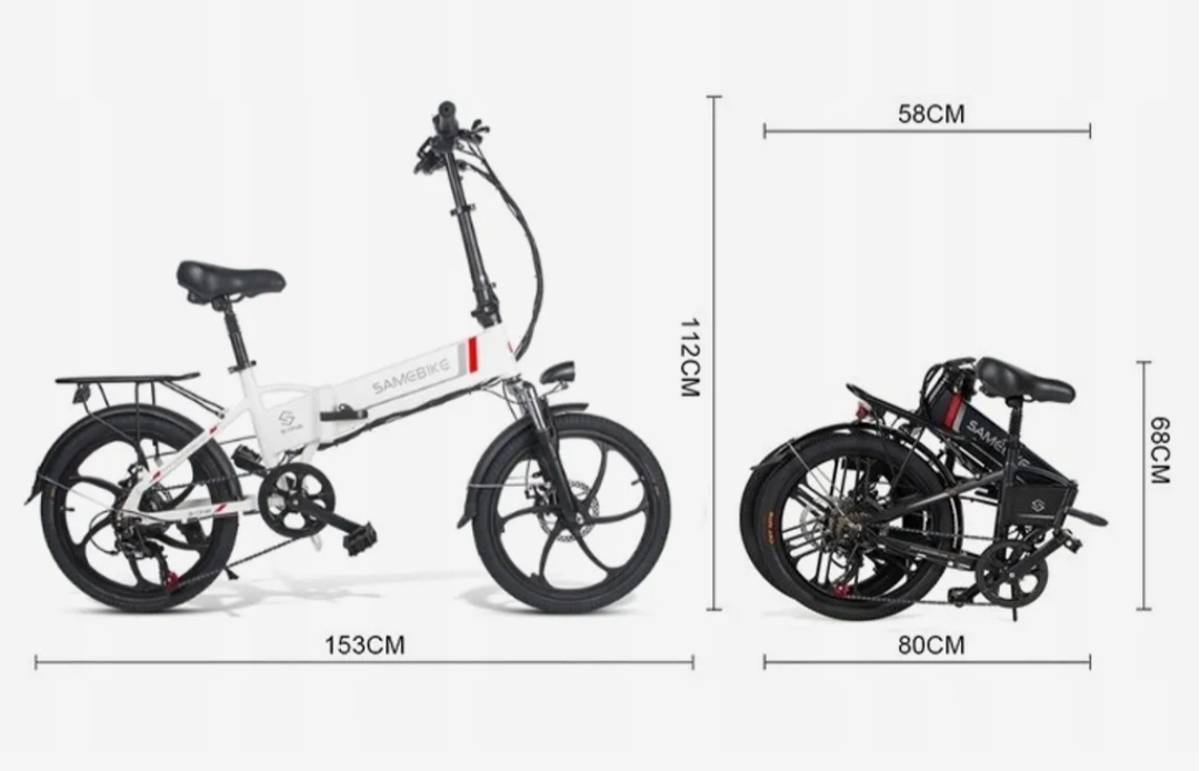 Skladací elektrobicykel SAMEBIKE - 9