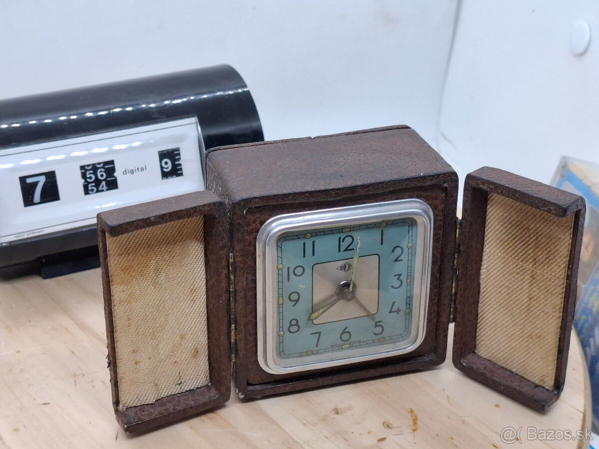Predám funkčný Francúzky cestovný budík DEP= Výdrž, Eleganci - 9
