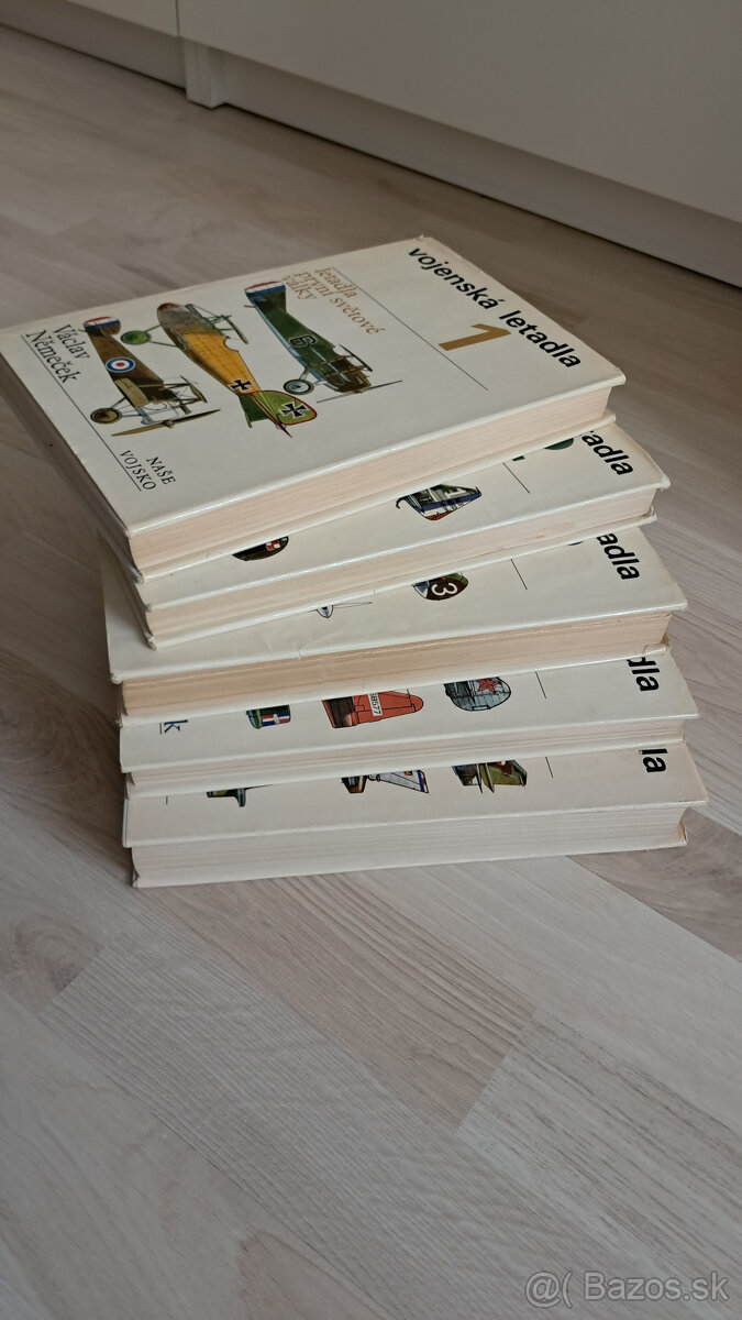 Predam celu seriu knih Vojenske letadla 1(1977) az 5(1985), - 9