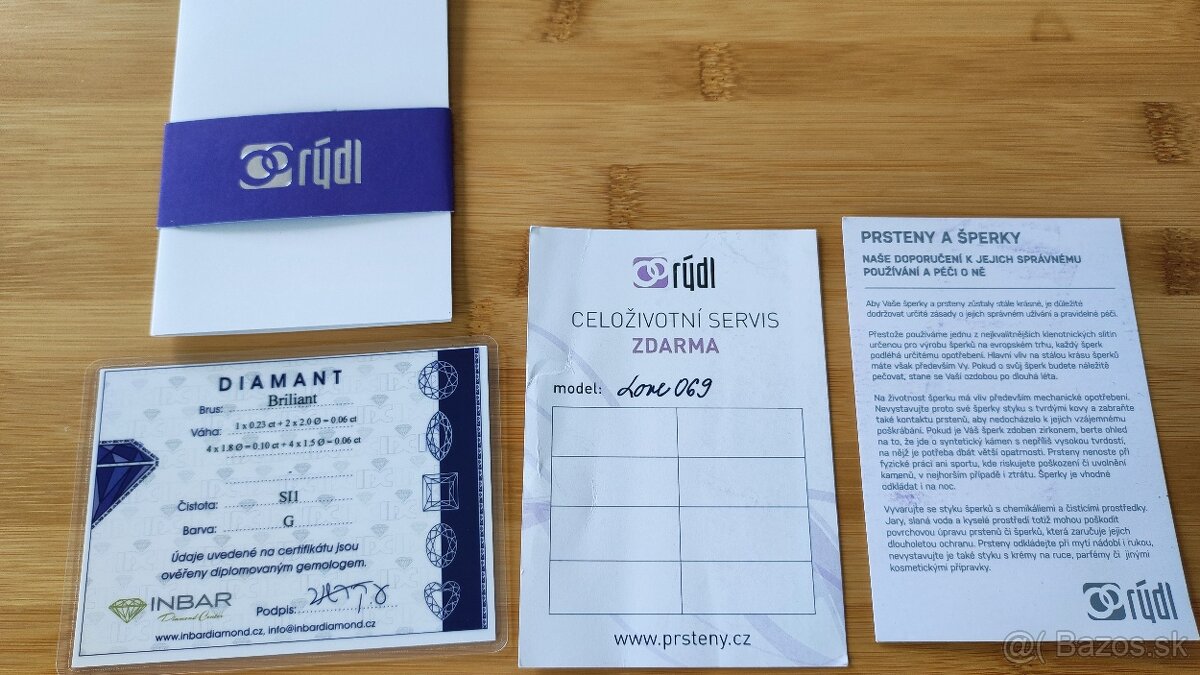 Zásnubný prsteň (Rýdl) s briliantmi - 9