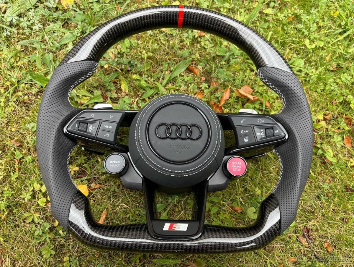 AUDI VOLANT SPORTOVY so START/STOP - DRIVE SELECT karbonový - 9