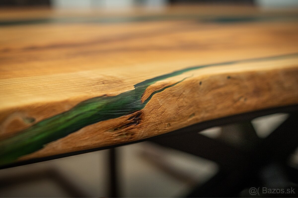 epoxidový jedálenský stôl masívny stôl - 9