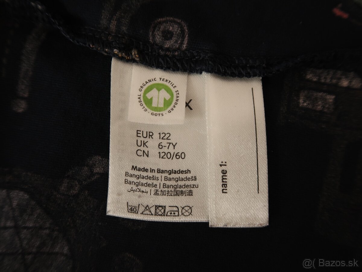 Tričko LINDEX 110 (4-5 r.) modré bagre - 9