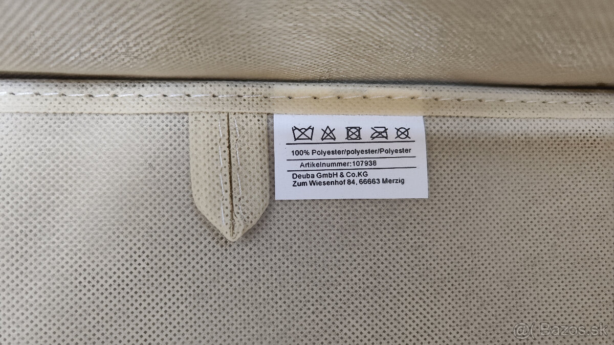 Bambusová polica s košom na prádlo - 9