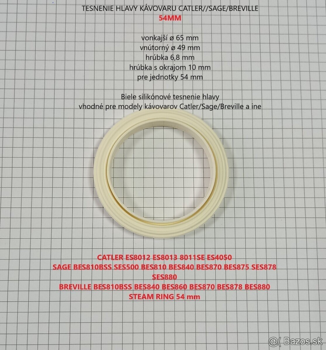 silikónové TESNENIA HLAVY KÁVOVARU CATLER/SAGE/BREVILLE - 9