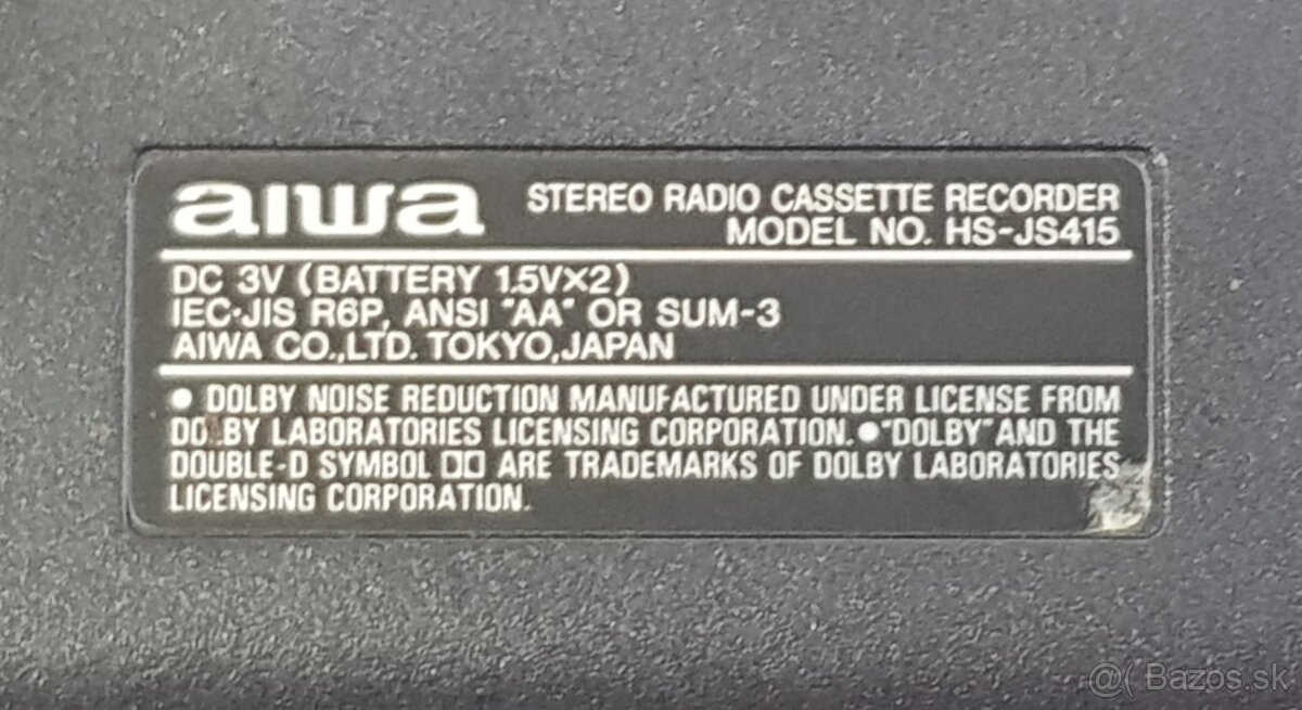 AIWA volkmen-na opravu - 9