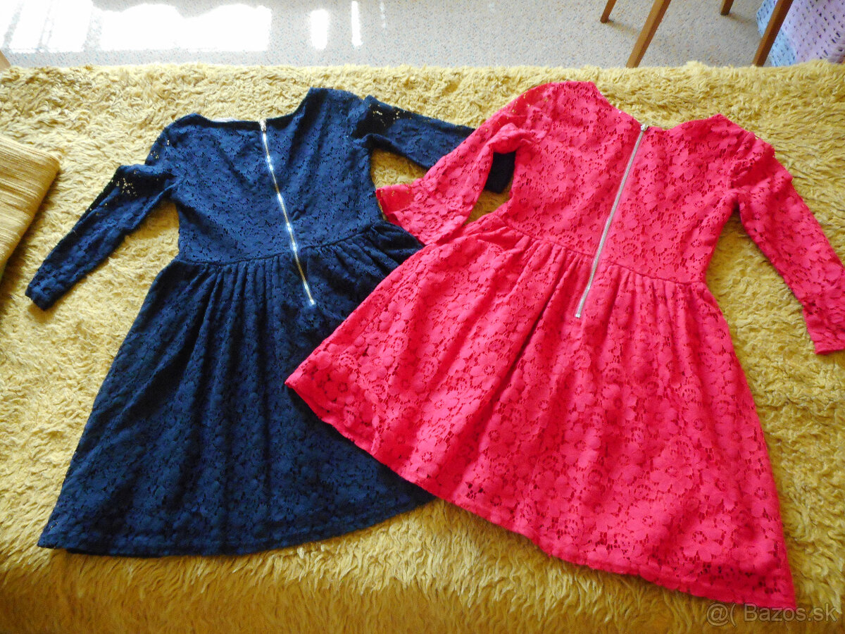 2x dievčenské čipkované atočky 152cm - 9