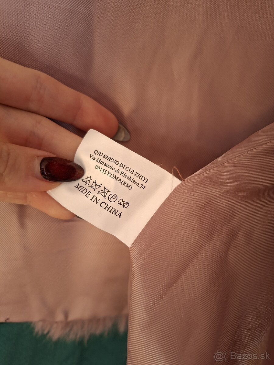 Staroružová kožušinová vesta, S - 9