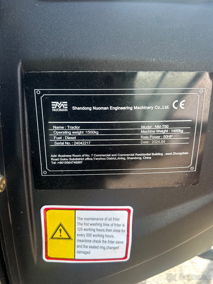 Traktor Nuoman 50hp - 9