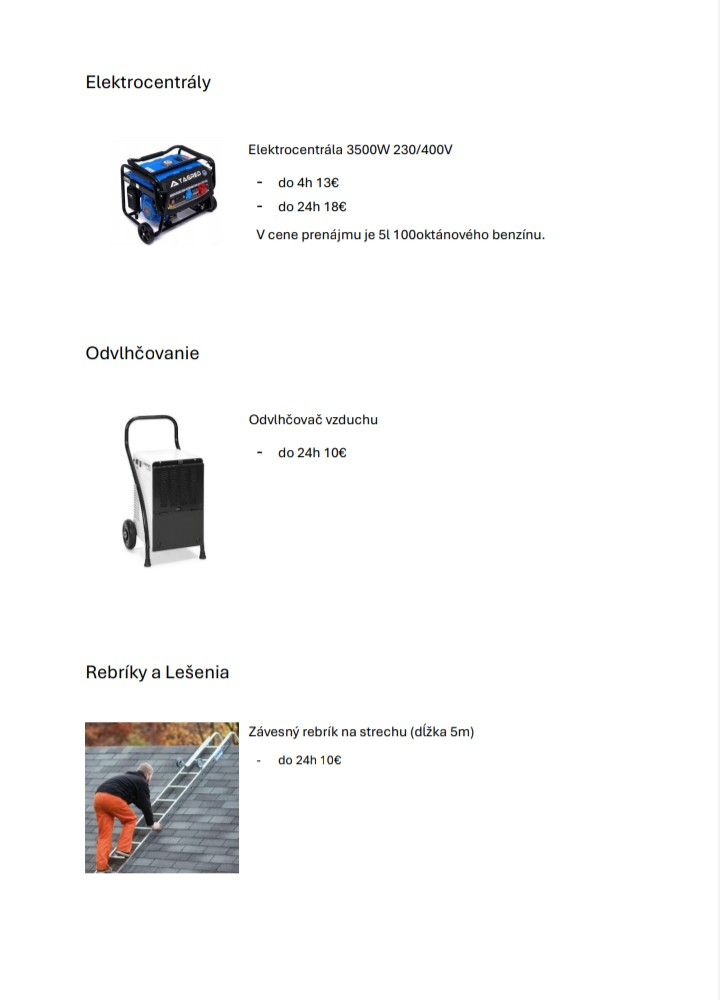 POŽIČOVŇA NÁRADIA HABOVKA - 9