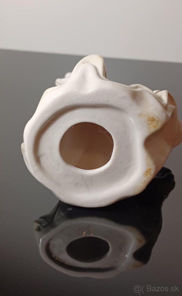 Porcelánová stará soška dáma - 9