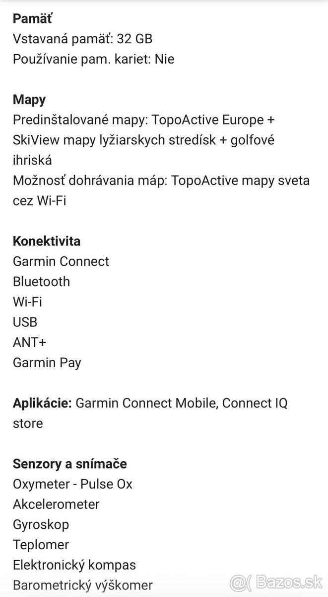 Hodinky Garmin Fenix 7X Sapphire Solar - 9