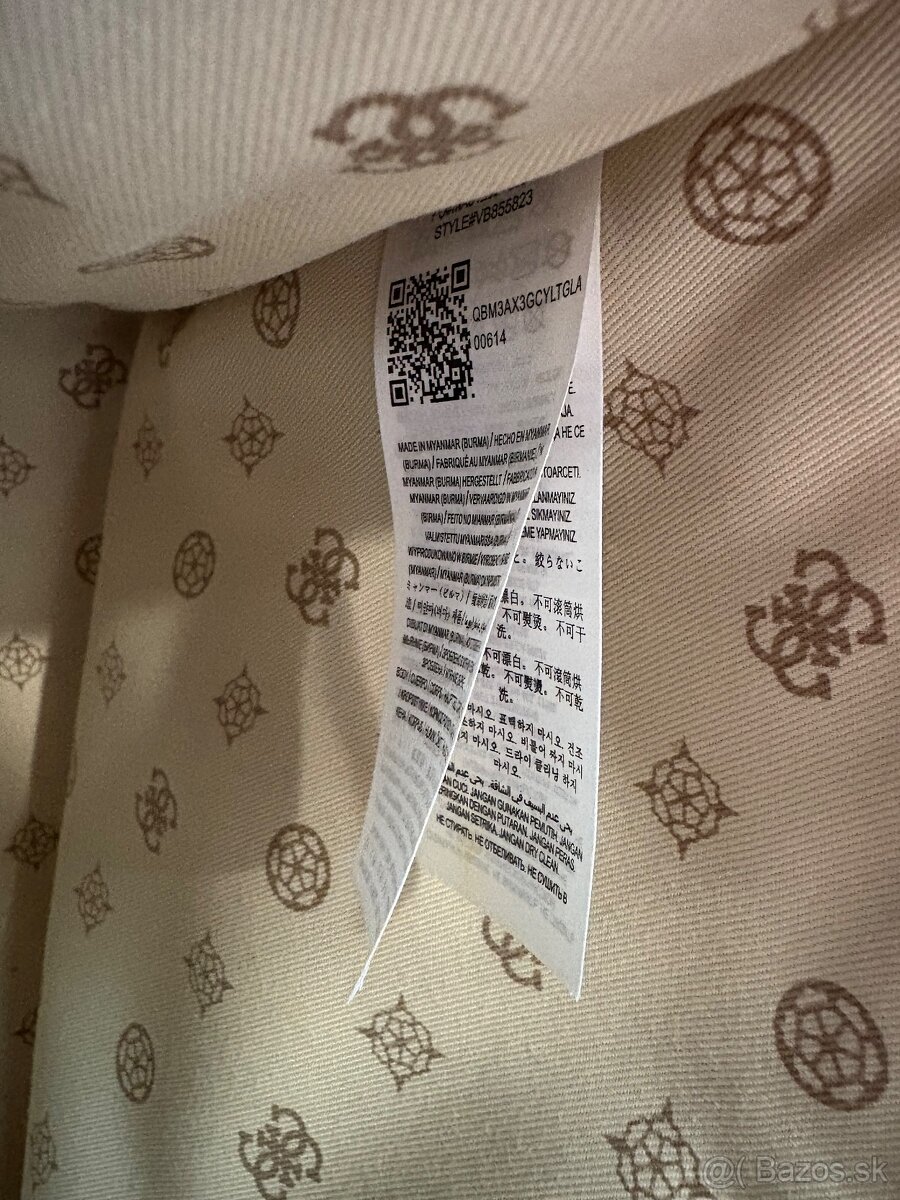 Kabelka Guess bežová - 9