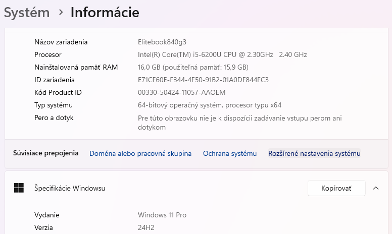 HP Elitebook 840 G3, 16GB RAM, 480GB SSD, nová batéria - 9