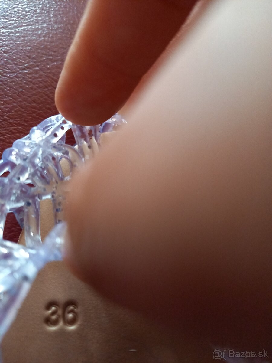 Predam set kabelka+ balerinky...strieborne - 9