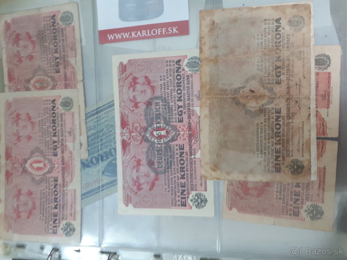 Bankovky R-U s pretlacou aj bez - 9